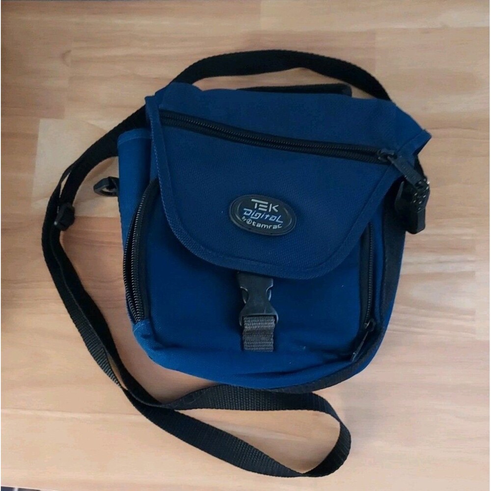 Tamrac "Tek Digital" Series Blue Padded Camera Bag For Compact Cameras